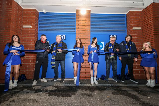 Warrington Wolves 150th anniversary wall unveiling during the Betfred Super League Round 1 match Warrington Wolves vs St Helens at The Halliwell Jones Stadium, Warrington, United Kingdom on 13 February 2026

(Photo by Alfie Cosgrove/News Images)
