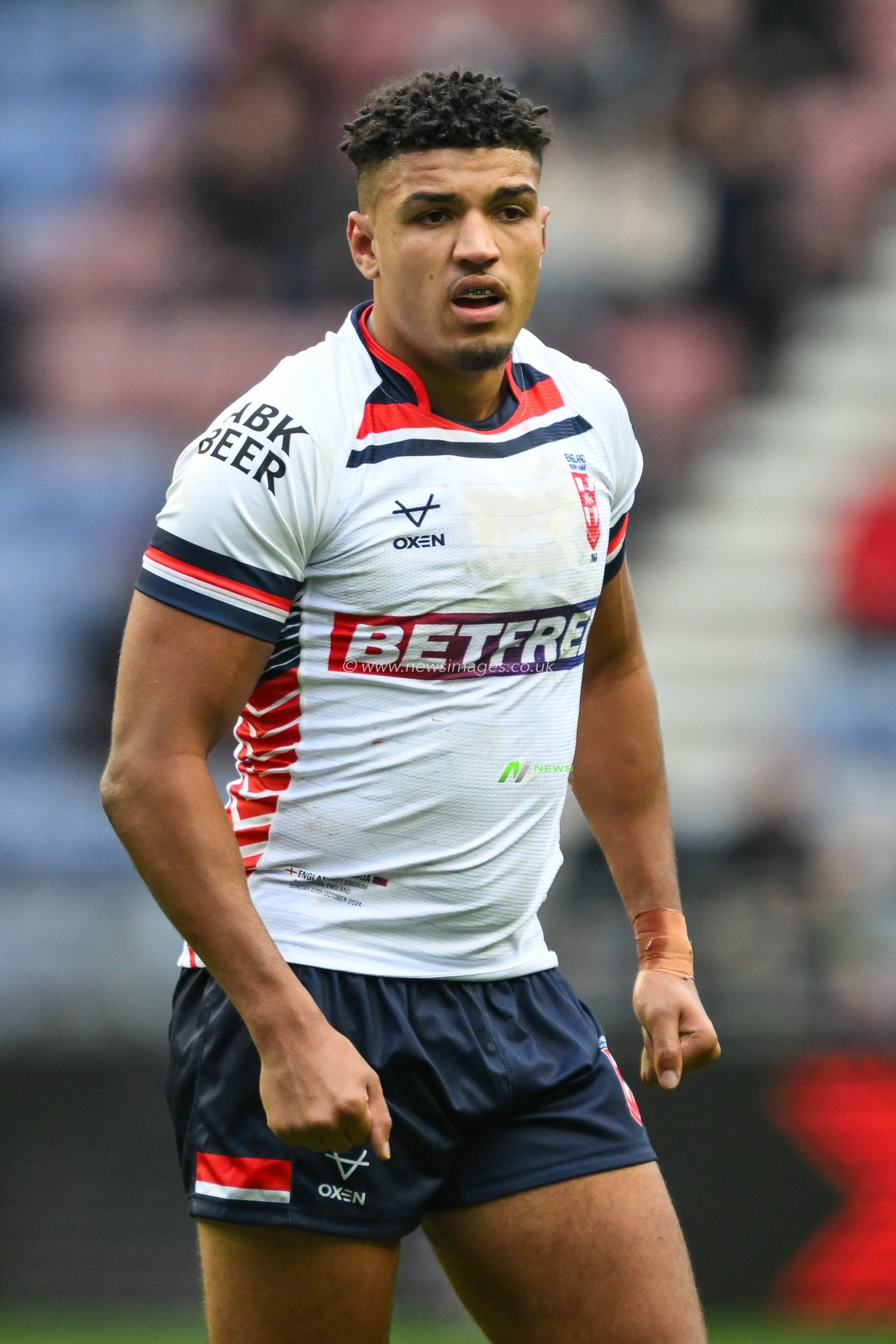 Kai Pearce-Paul of England during the ABK Beer Internationals Series match England vs Samoa at The Brick Community Stadium, Wigan, United Kingdom, 27th October 2024

(Photo by Craig Thomas/News Images)