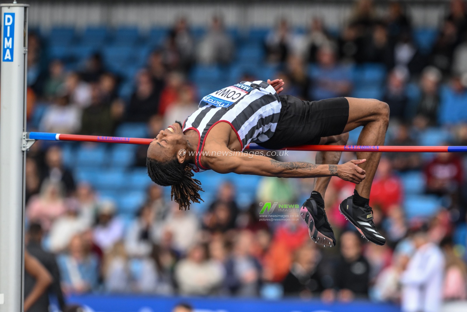 Coward during the high jump during the Microplus UK Athletics Championships Day 1 at Manchester Regional Arena, Manchester, United Kingdom, 29th June 2024

(Photo by Craig Thomas/News Images)