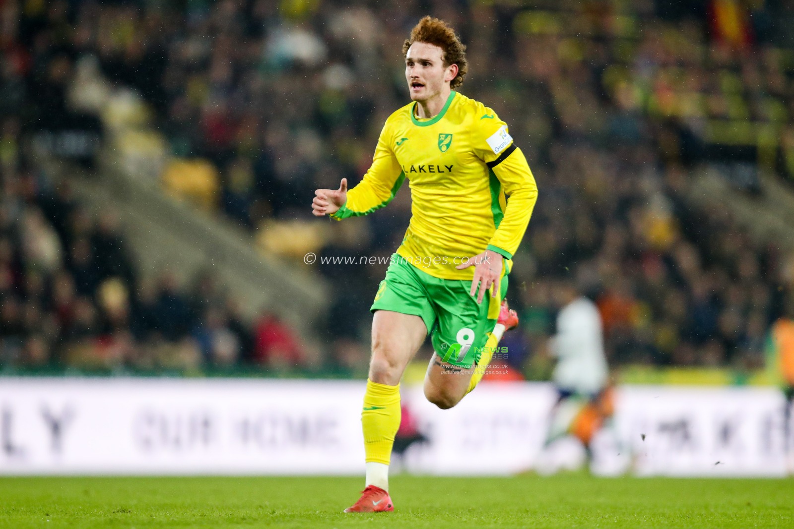 Josh Sargent of Norwich City in action during the Sky Bet Championship match Norwich City vs Preston North End at Carrow Road, Norwich, United Kingdom, 11th February 2025

(Photo by Izzy Poles/News Images)