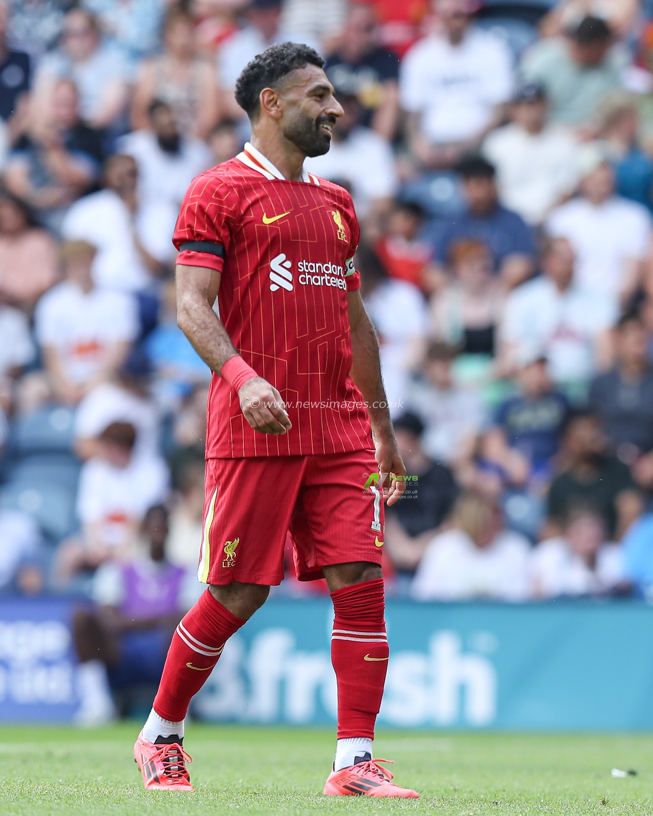 Mohamed Salah of Liverpool during the Pre-season friendly match Preston North End vs Liverpool at Deepdale, Preston, United Kingdom, 13th July 2025

(Photo by Jorge Horsted/News Images)