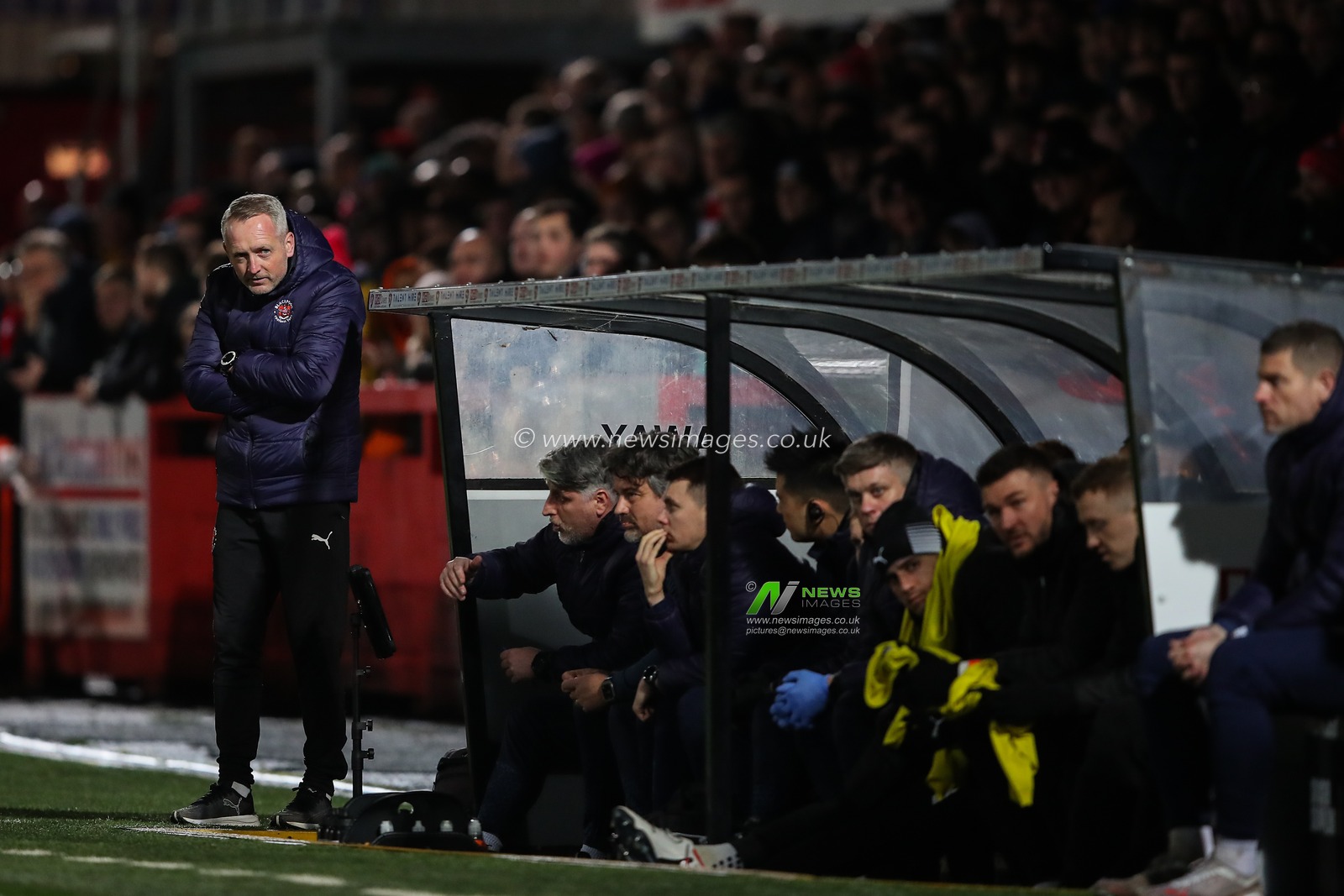 Neil Critchley manager of Blackpool during the Sky Bet League 1 match Cheltenham Town vs Blackpool at The Completely-Suzuki Stadium, Cheltenham, United Kingdom, 13th February 2024

(Photo by Gareth Evans/News Images)