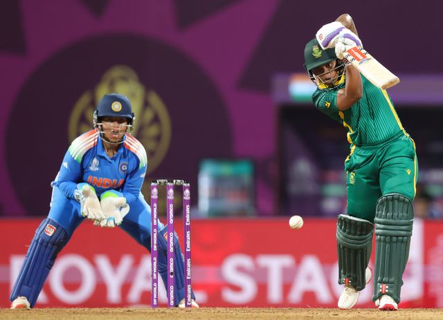 Sinalo Jafta of South Africa during the ICC Women's ODI Cricket World Cup Final 2025 session India Women vs South Africa Women at Dr. D.Y. Patil Sports Academy, Navi Mumbai, India, 2nd November 2025

(Photo by Shubhajit Roy Karmakar/News Images)