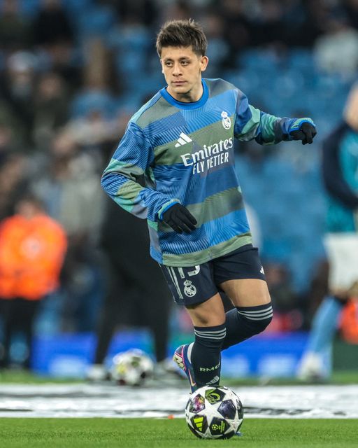 Arda Guler of Real Madrid during the UEFA Champions League last 16 second leg match Manchester City vs Real Madrid at The City of Manchester Stadium, Manchester, United Kingdom on 17 March 2026

(Photo by Mark Cosgrove/News Images)