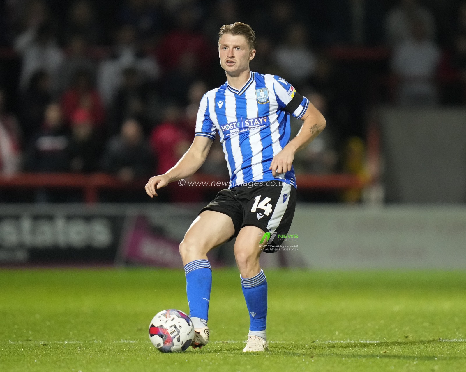 George Byers of Sheffield Wednesday during the Sky Bet League 1 match Morecambe vs Sheffield Wednesday at Mazuma Stadium, Morecambe, United Kingdom, 13th September 2022

(Photo by Steve Flynn/News Images)