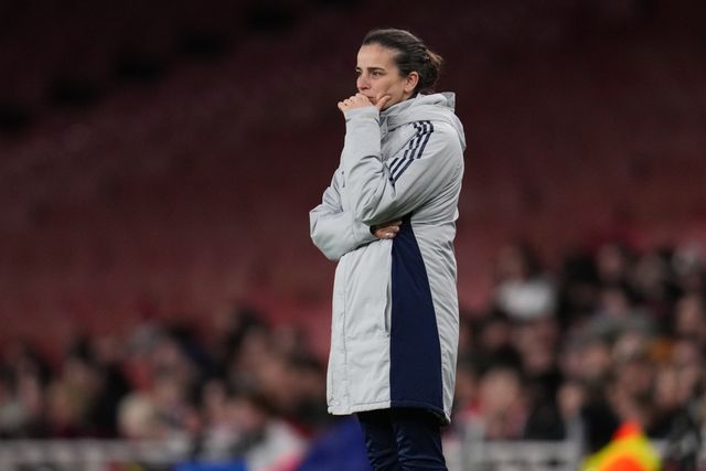 Renee Slegers manager of Arsenal during the UEFA Women's Champions League Quarter-finals match Arsenal vs Chelsea at Arsenal Stadium, London, United Kingdom on 24 March 2026

(Photo by Harvey Murphy/News Images)