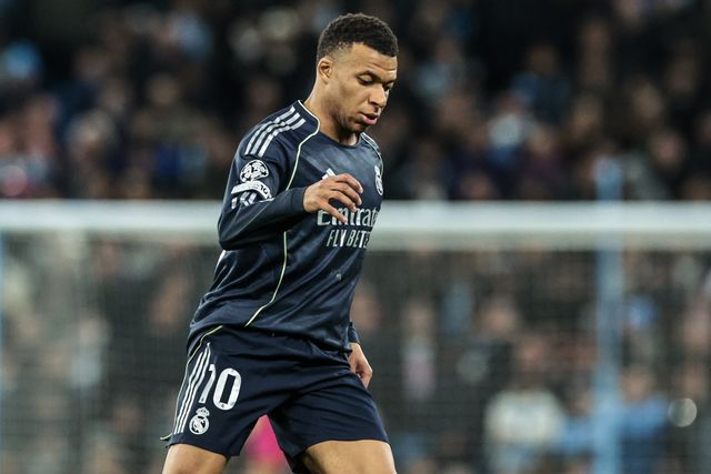 Kylian Mbappe of Real Madrid during the UEFA Champions League last 16 second leg match Manchester City vs Real Madrid at The City of Manchester Stadium, Manchester, United Kingdom on 17 March 2026

(Photo by Mark Cosgrove/News Images)