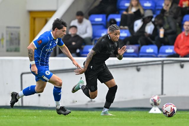 AndrÃ© Vidigal of Stoke City breaks forwards while under pressure during the Pre-season friendly match Chester vs Stoke City at Deva Stadium, Chester, United Kingdom, 11th July 2024

(Photo by Cody Froggatt/News Images)