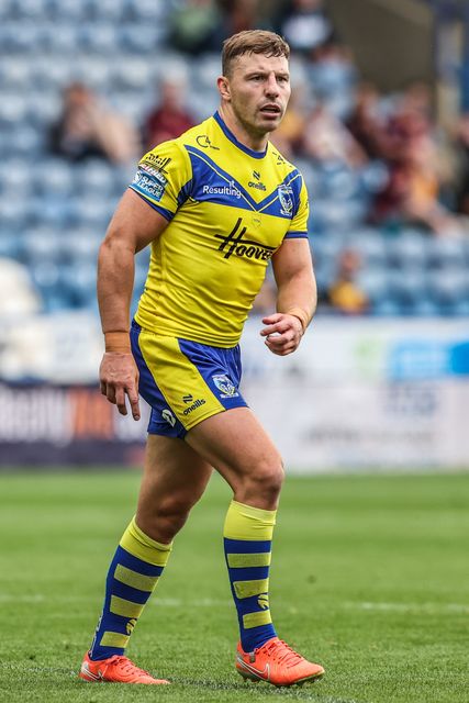 George Williams of Warrington Wolves during the Betfred Super League Round 23 match Huddersfield Giants vs Warrington Wolves at Accu Stadium, Huddersfield, United Kingdom, 24th August 2025

(Photo by Alfie Cosgrove/News Images)