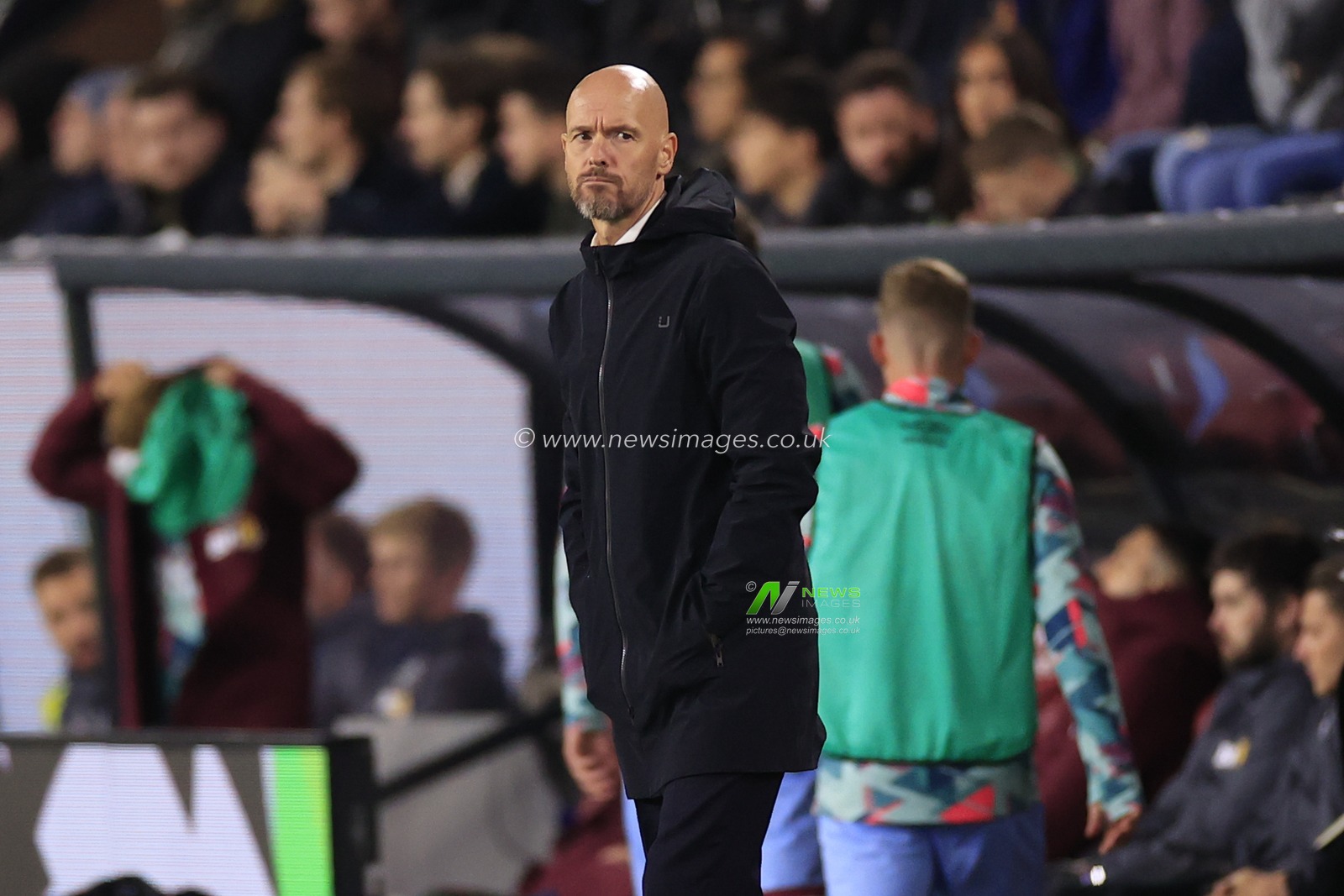 Manchester United manager Erik ten Hag on the sidelines during the Premier League match Burnley vs Manchester United at Turf Moor, Burnley, United Kingdom, 23rd September 2023

(Photo by Conor Molloy/News Images)
