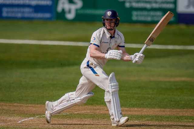 Brooke Guest during the County Championship Division Two Derbyshire v Gloucestershire at The Central Co-Op County Ground, Derby, United Kingdom on 26 April 2026

(Photo by Maynard Manyowa/News Images)