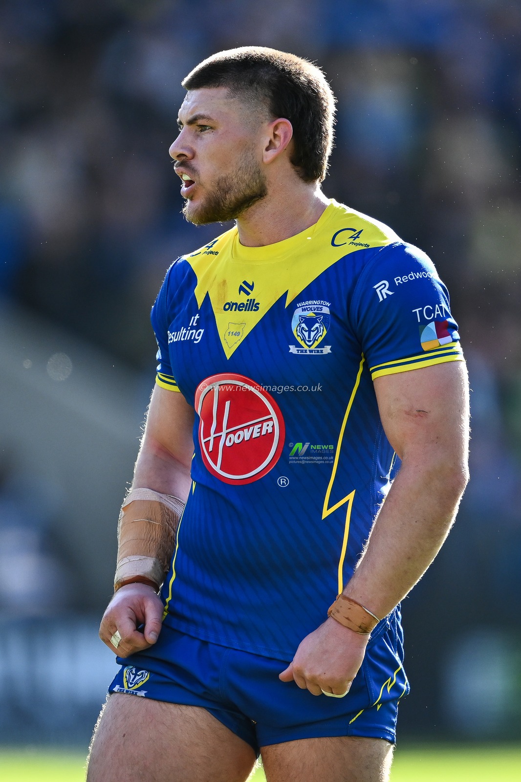 Danny Walker of Warrington Wolves during the Betfred Super League match Warrington Wolves vs Catalans Dragons at Halliwell Jones Stadium, Warrington, United Kingdom, 30th March 2024

(Photo by Craig Thomas/News Images)