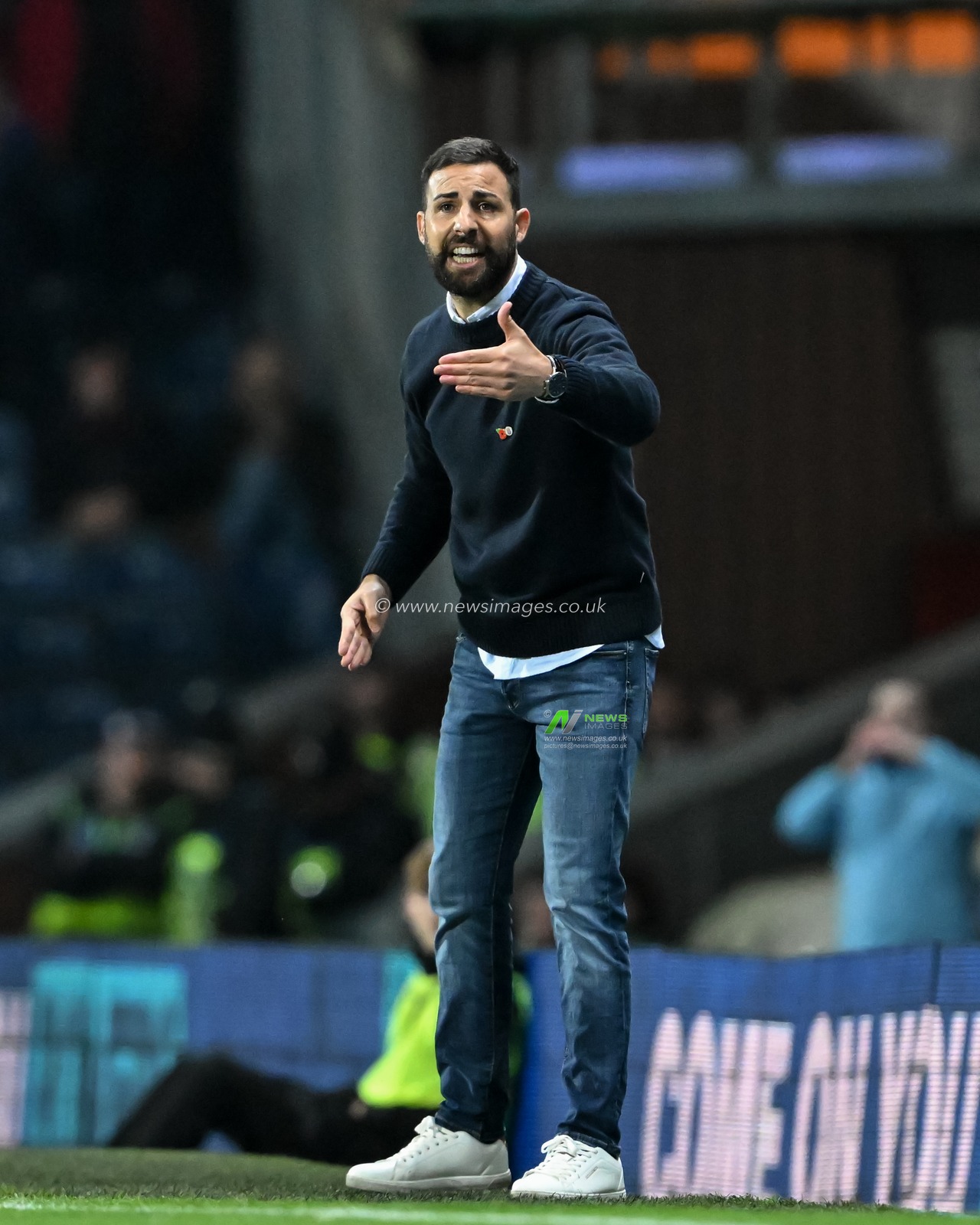 NarcÃ­s PÃ¨lach Head coach of Stoke City instructs during the Sky Bet Championship match Blackburn Rovers vs Stoke City at Ewood Park, Blackburn, United Kingdom, 6th November 2024

(Photo by Cody Froggatt/News Images)