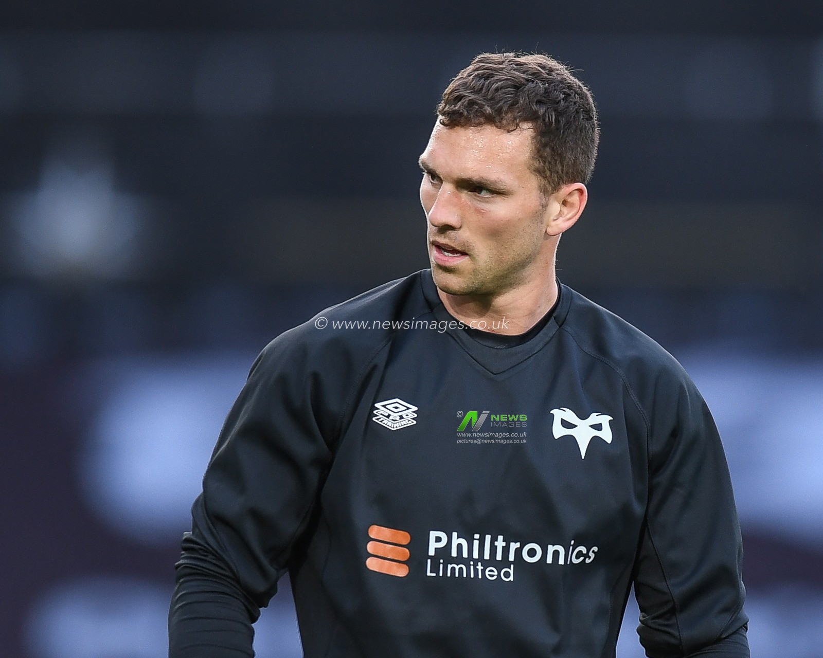 George North of Ospreys Rugby, during the pre-game warmup