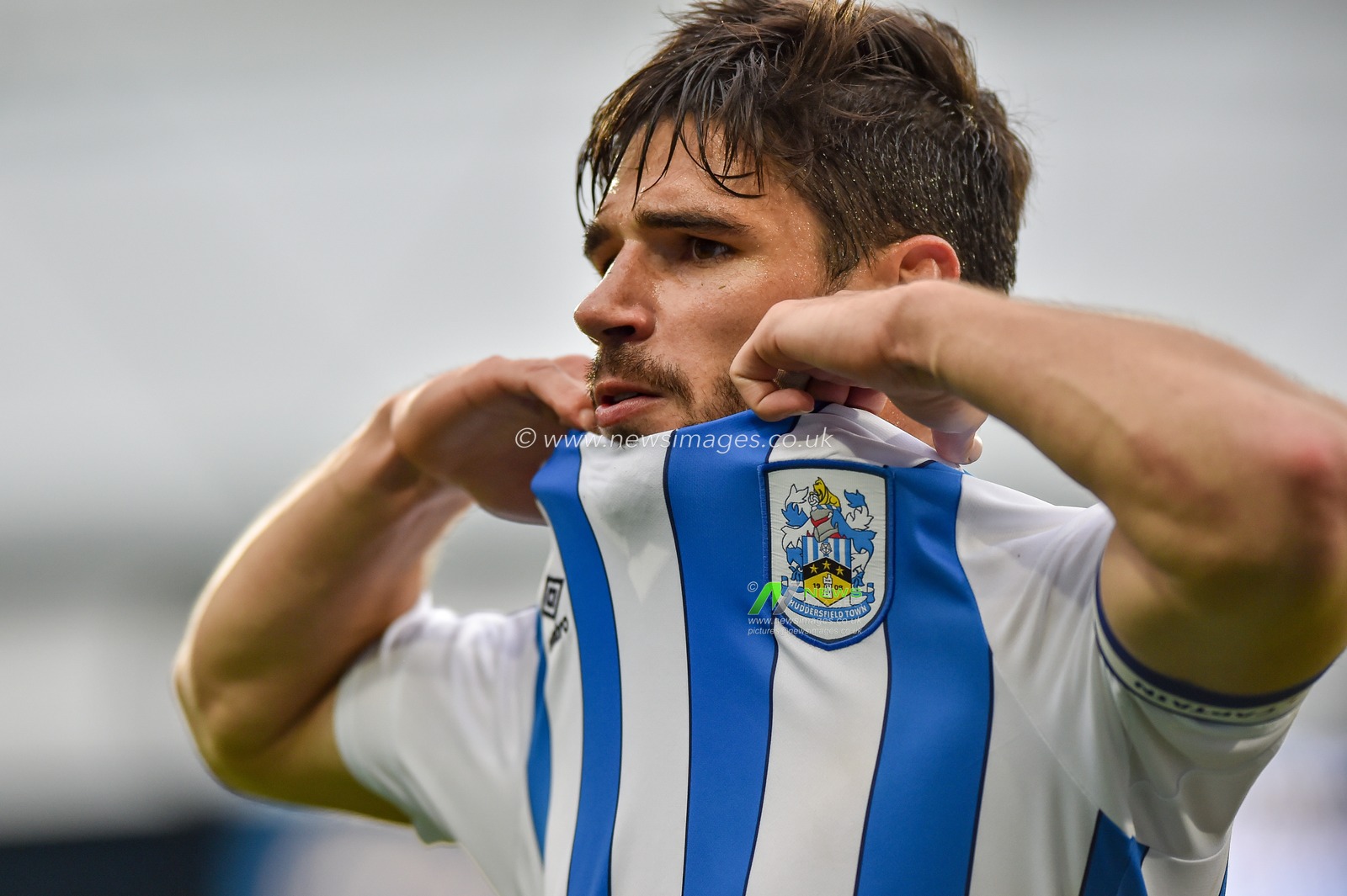 5th October 2019, John Smith's Stadium, Huddersfield, England; Sky Bet Championship, Huddersfield Town v Hull City :Christopher Schindler (26) of Huddersfield Town 
Credit: Dean Williams/News Images