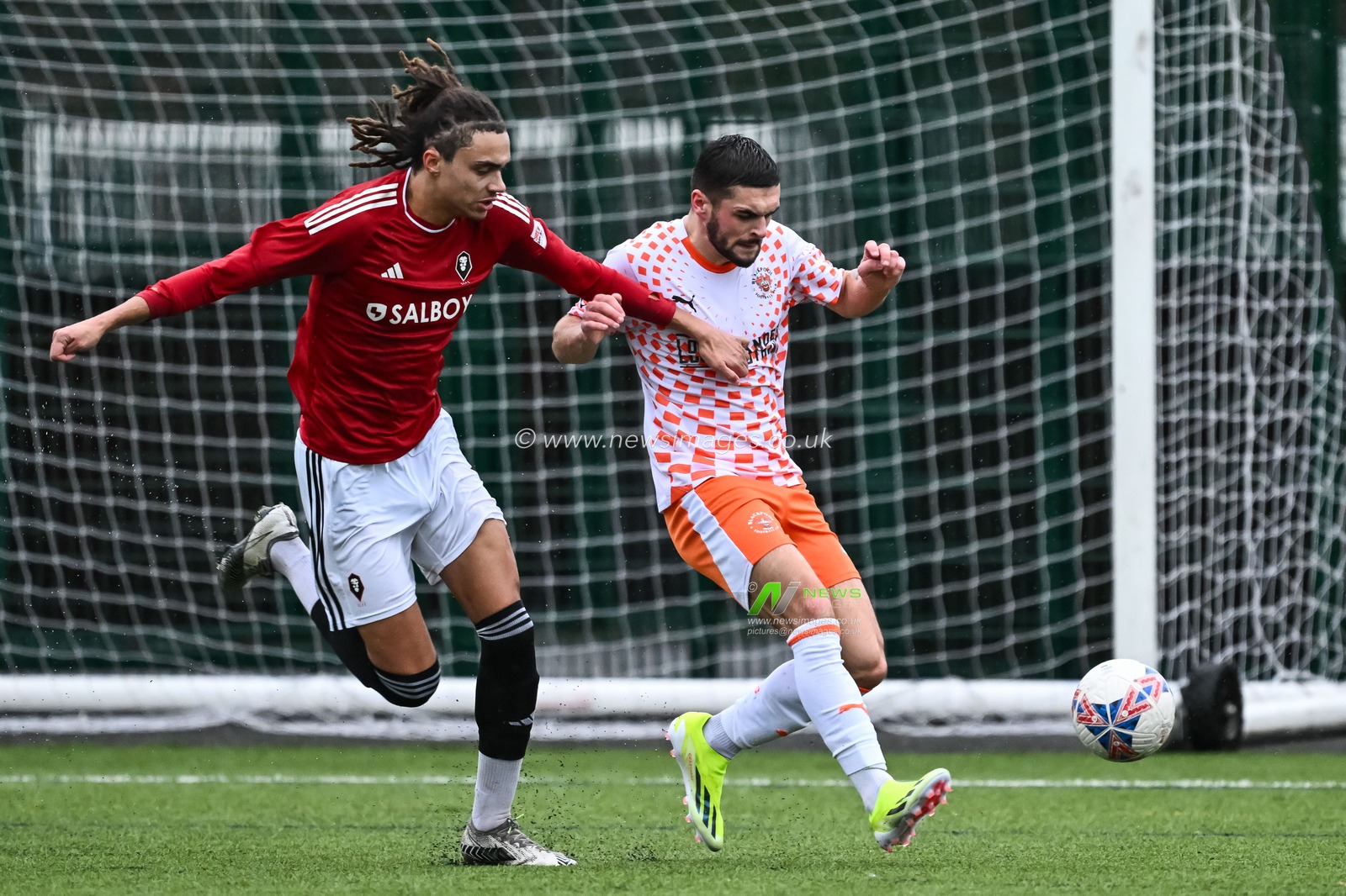 during the Central League match Salford City vs Blackpool at Salford Sports Village, Salford, United Kingdom, 23rd January 2024

(Photo by Craig Thomas/News Images)