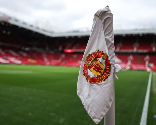 A Manchester United logo corner flag during the Premier League match Manchester United vs Liverpool at Old Trafford, Manchester, United Kingdom on 03 May 2026

(Photo by Mark Cosgrove/News Images)