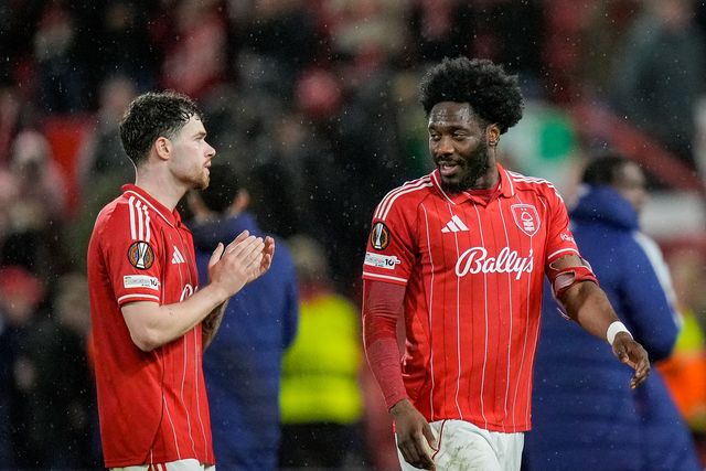 Mert Gunok of Fenerbahce applauds the fans after the final whistle  during the UEFA Europa League 
Knockout Round Play-offs match Nottingham Forest vs Fenerbahce at City Ground, Nottingham, United Kingdom on 26 February 2026

(Photo by Maynard Manyowa/News Images)