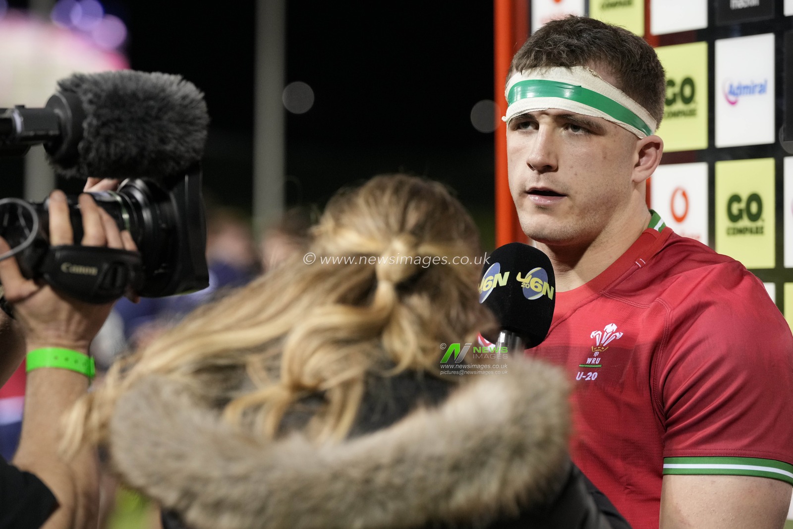 Morgan Morse of Wales U20's is interviewed by the TV channel after the 2024 Guinness U20 Six Nations match Wales U20s vs Scotland U20s at Stadiwm CSM, Colwyn Bay, United Kingdom, 2nd February 2024

(Photo by Steve Flynn/News Images)