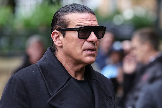 Tamer Hassan arrives during Ricky Hatton' Funeral at Manchester Cathedral, Manchester, United Kingdom, 10th October 2025

(Photo by Mark Cosgrove/News Images)