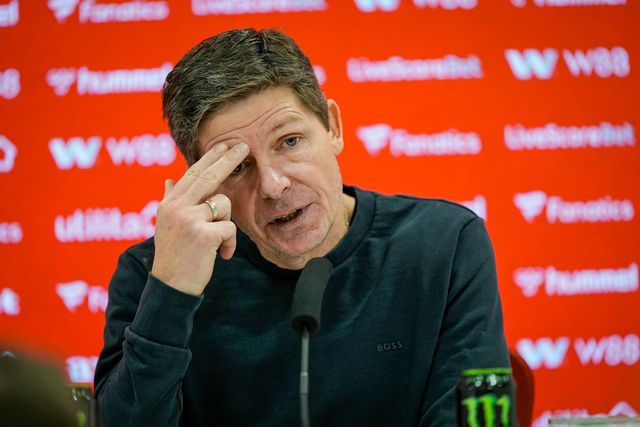 Crystal Palace manager Oliver Glasner in the manager post-match press conference during the Premier League match Sunderland vs Crystal Palace at Stadium Of Light, Sunderland, United Kingdom, 17th January 2026

(Photo by Maynard Manyowa/News Images)