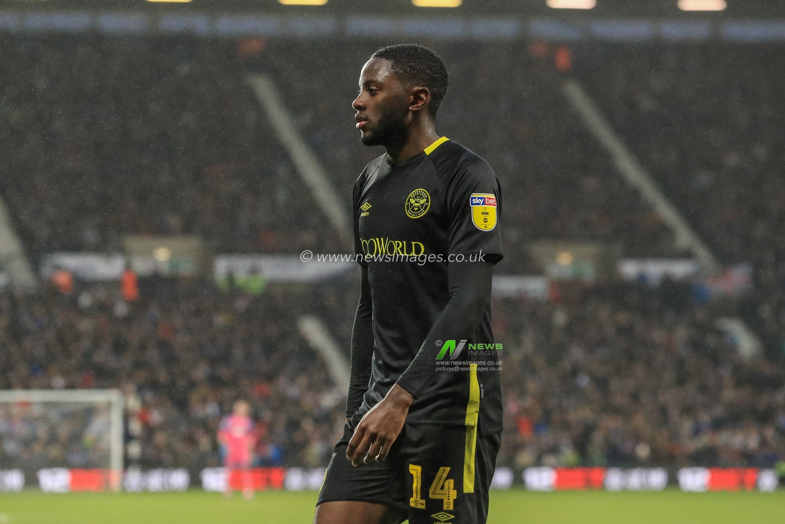 21st December 2019, The Hawthorns, West Bromwich, England; Sky Bet Championship, West Bromwich Albion v Brentford : Josh Dasilva (14) of Brentford during the game

Credit: Mark Cosgrove/News Images