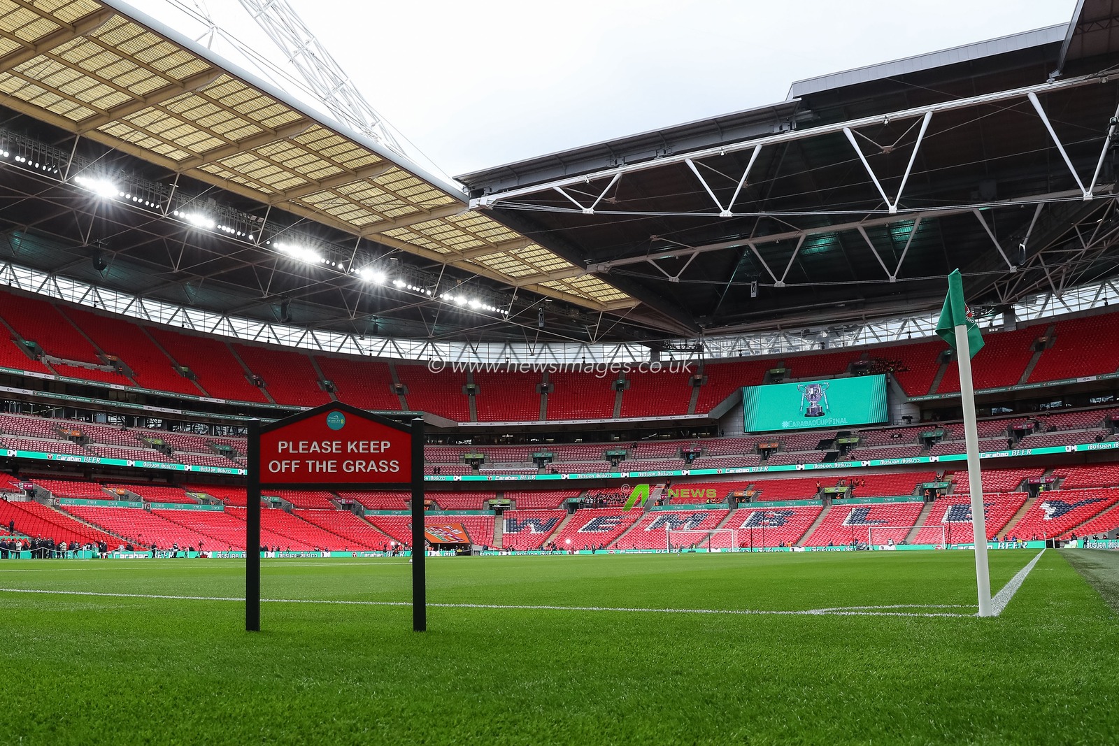 A general view of the national stadium Wembley during the Carabao Cup Final match Chelsea vs Liverpool at Wembley Stadium, London, United Kingdom, 25th February 2024

(Photo by Gareth Evans/News Images)