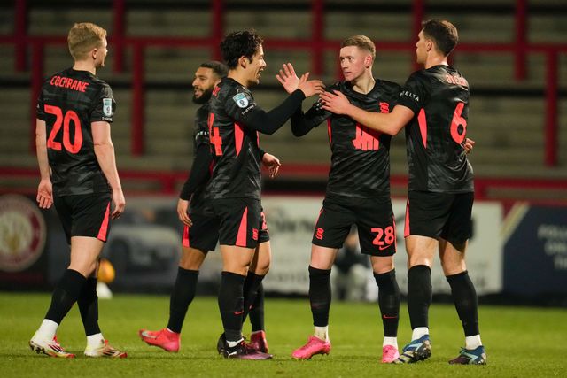 Vertu Trophy Quarter Final Stevenage v Birmingham City
