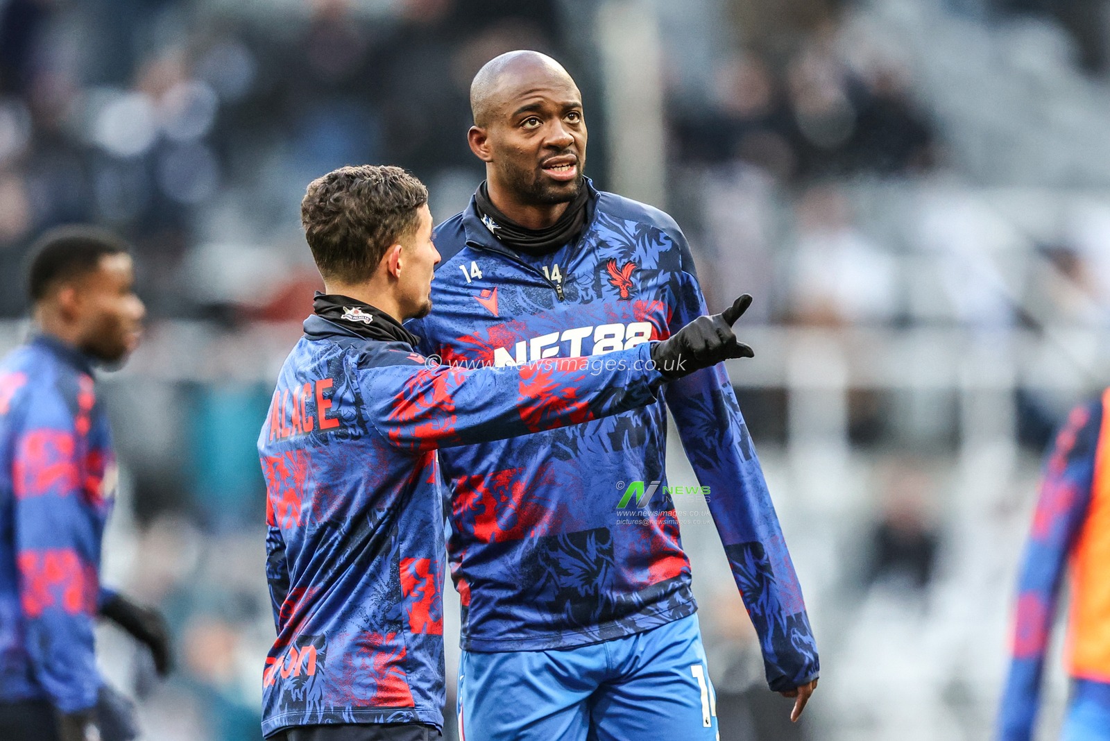 Jean-Philippe Mateta of Crystal Palace in the pregame warmup session during the Premier League match Newcastle United vs Crystal Palace at St. James's Park, Newcastle, United Kingdom, 4th January 2026

(Photo by Alfie Cosgrove/News Images)

*** GER AUT SUI OUT ***