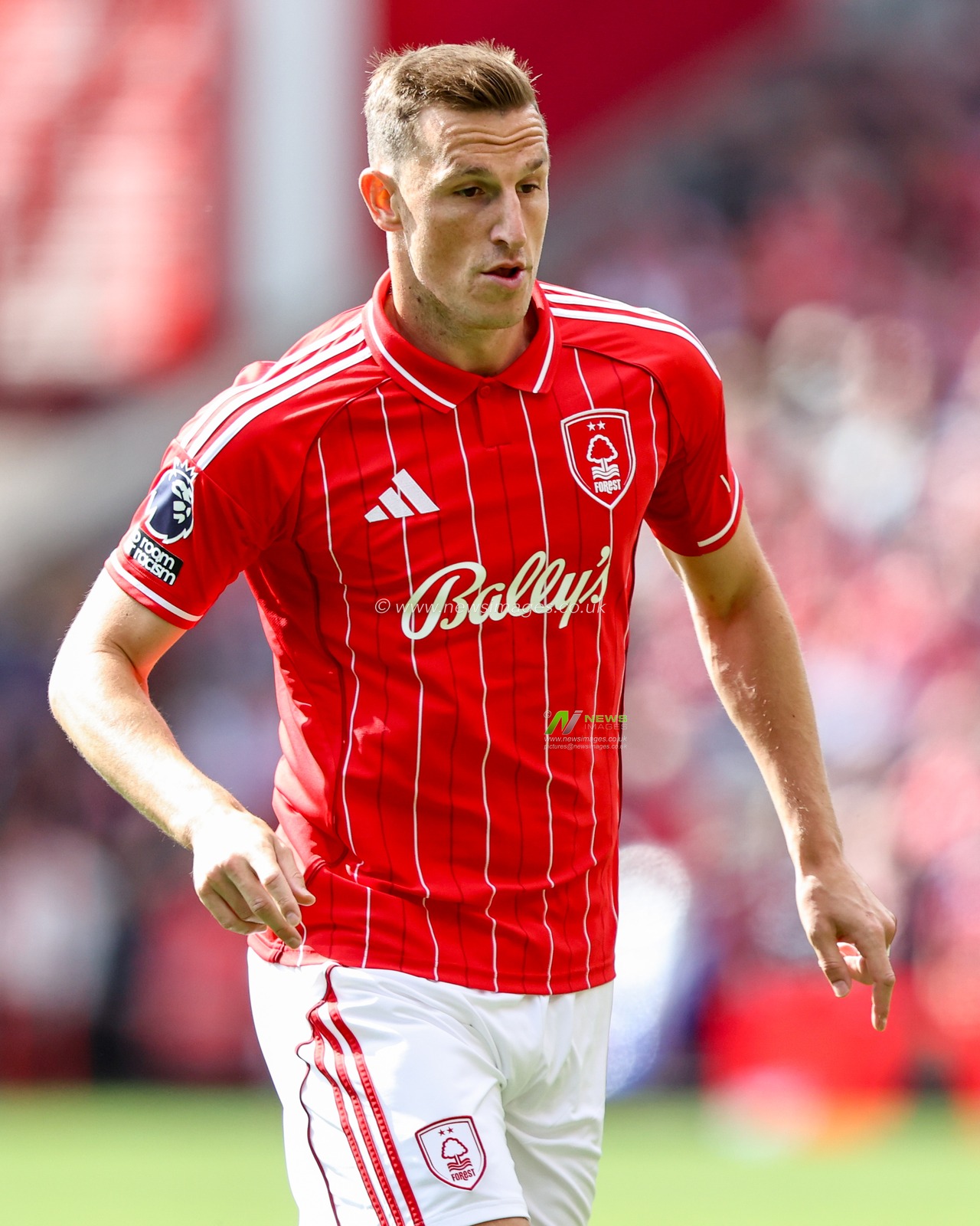 Chris Wood of Nottingham Forest in action during the Premier League match Nottingham Forest vs West Ham United at City Ground, Nottingham, United Kingdom, 31st August 2025

(Photo by Alfie Cosgrove/News Images)