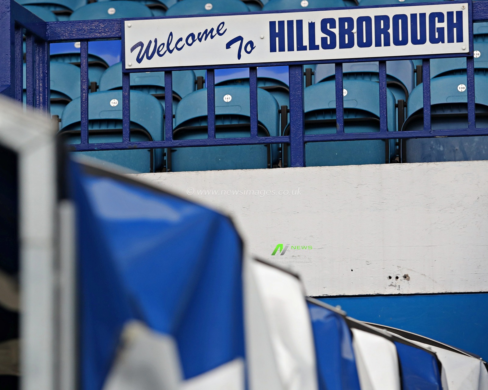Signage at Hillsborough before the Sky Bet Championship match Sheffield Wednesday vs Middlesbrough at Hillsborough, Sheffield, United Kingdom, 21st April 2025

(Photo by Sam Eaden/News Images)