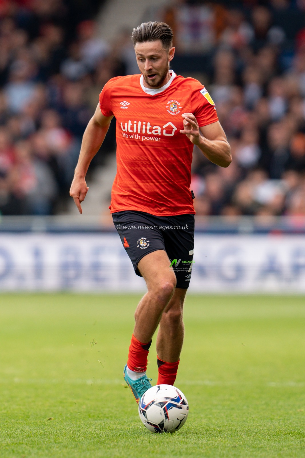 Harry Cornick #7 of Luton Town in action during the game