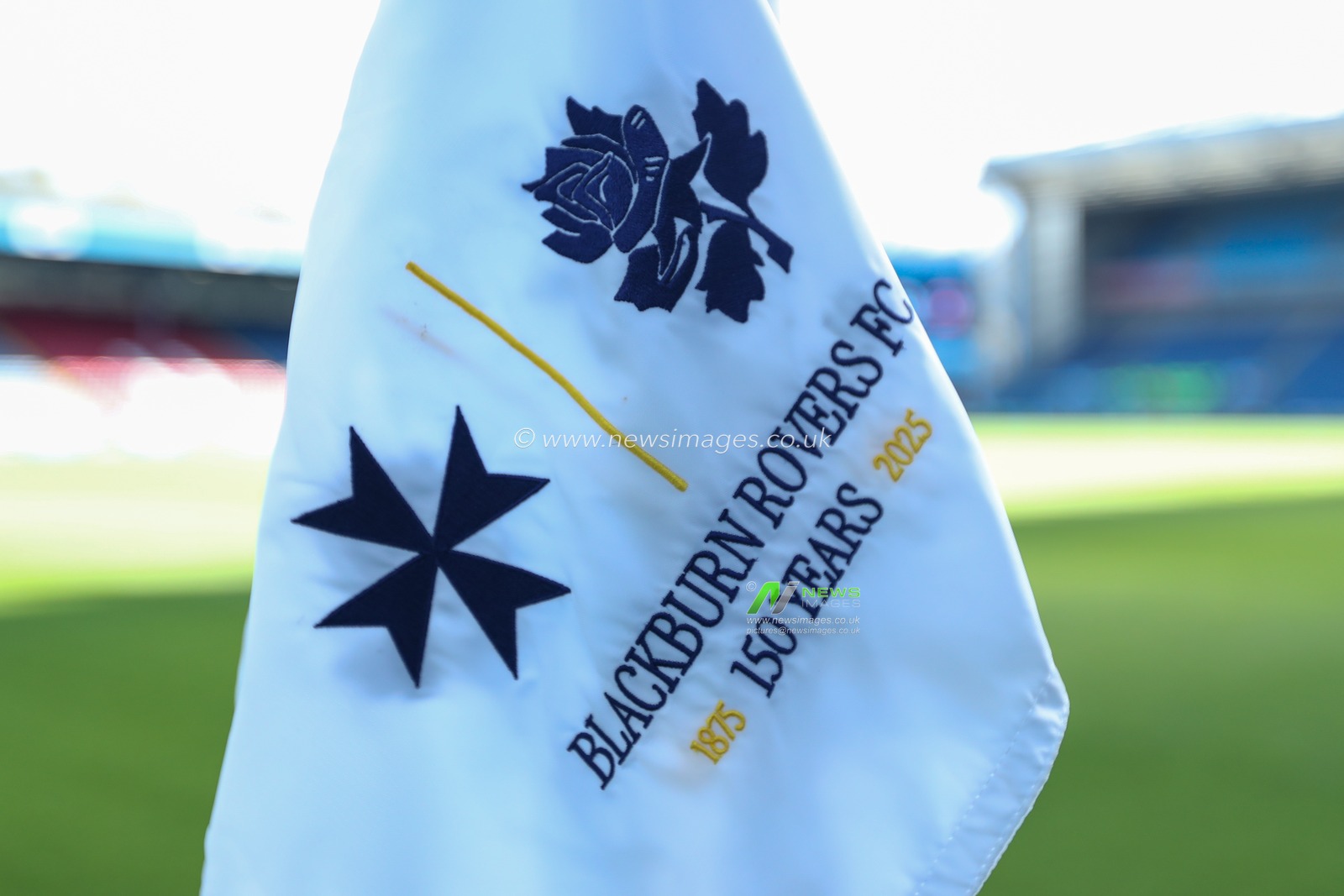 Blackburn Rovers corner flag ahead of the Sky Bet Championship match Blackburn Rovers vs Southampton at Ewood Park, Blackburn, United Kingdom, 25th October 2025

(Photo by Jorge Horsted/News Images)
