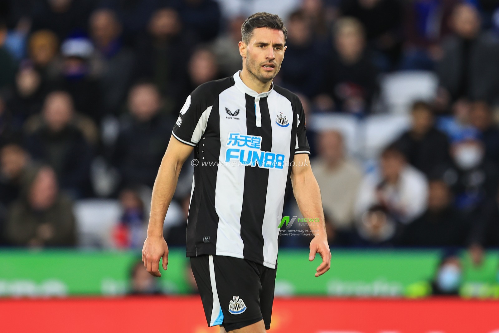 Fabian SchÃ¤r #5 of Newcastle United during the game