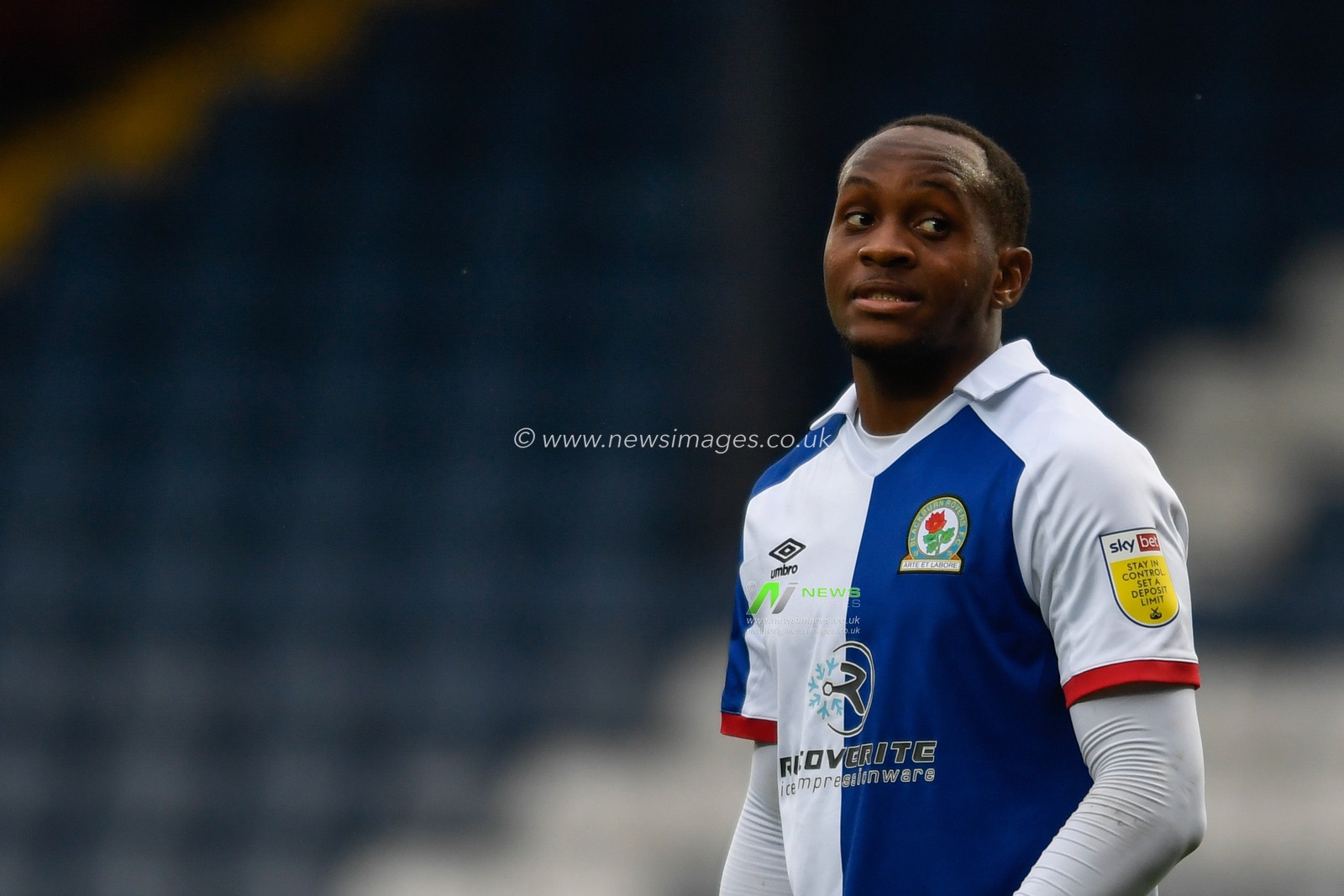 Ryan Nyambe (2) of Blackburn Rovers in action during the game