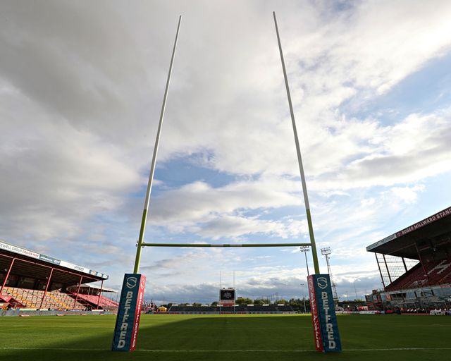 A general view of Sewell Group Craven Park before the Betfred Super League round 27 match Hull KR vs Warrington Wolves at Sewell Group Craven Park, Kingston upon Hull, United Kingdom, 18th September 2025

(Photo by Sam Eaden/News Images)