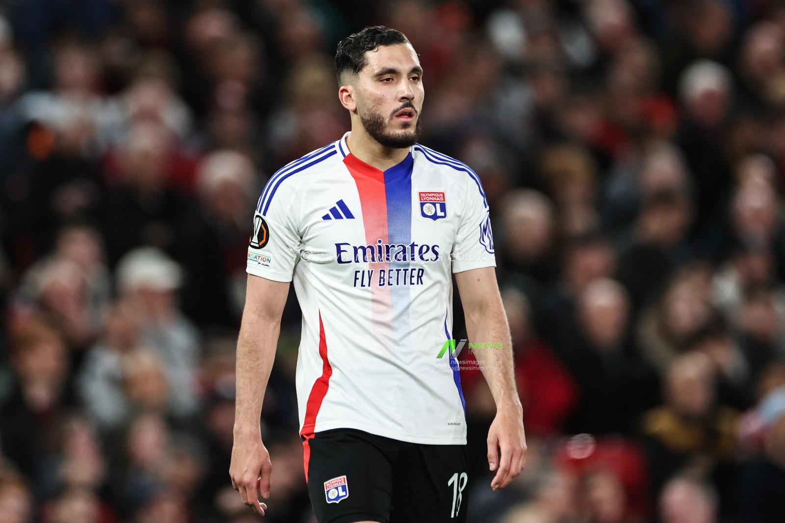 Rayan Cherki of Lyon during the UEFA Europa League Quarter-finals match Manchester United vs Lyon at Old Trafford, Manchester, United Kingdom, 17th April 2025

(Photo by Mark Cosgrove/News Images)