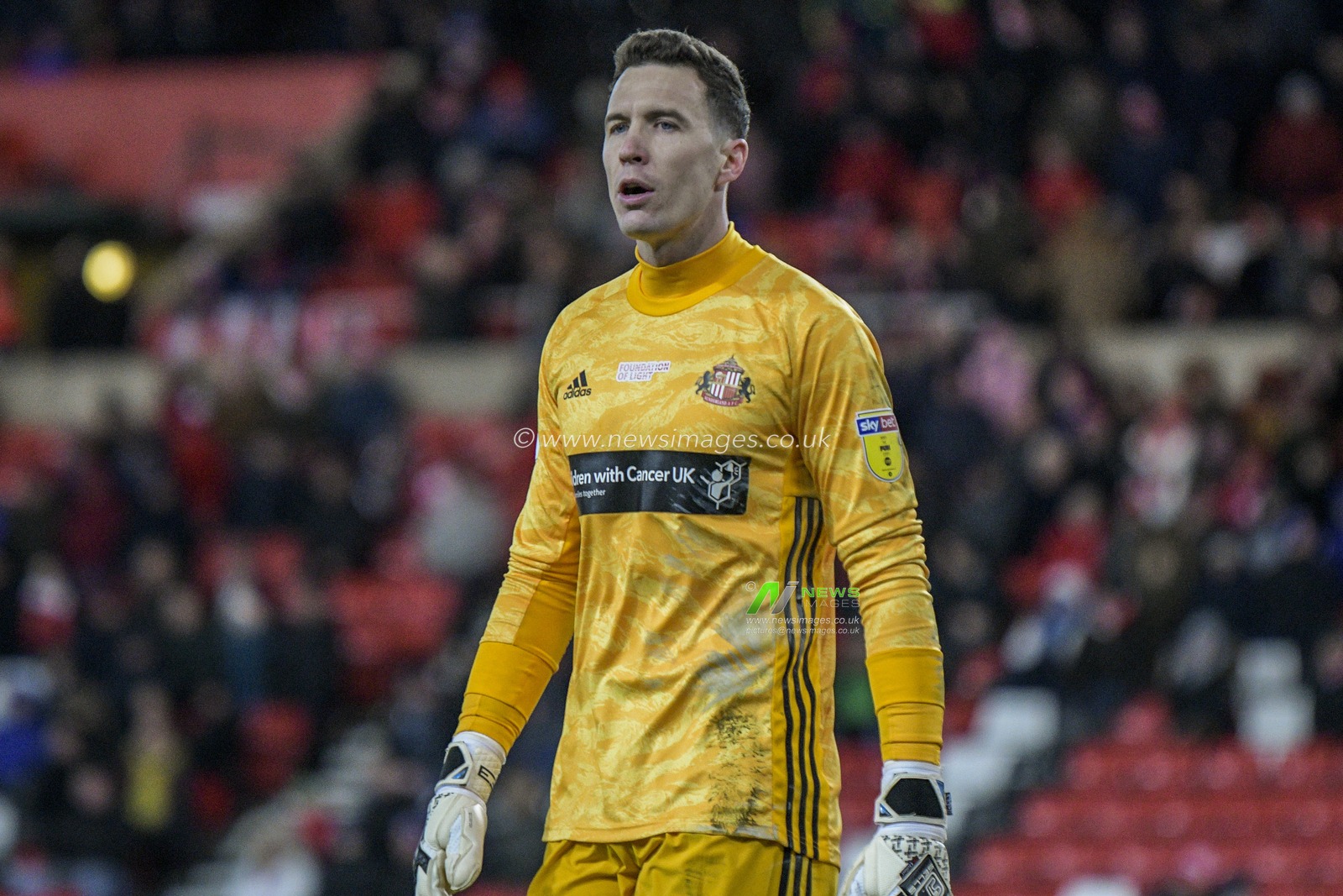 14th December 2019, Stadium Of Light, Sunderland, England; Sky Bet League 1, Sunderland v Blackpool : Jon McLaughlin (1) of Sunderland

Credit: Iam Burn/News Images