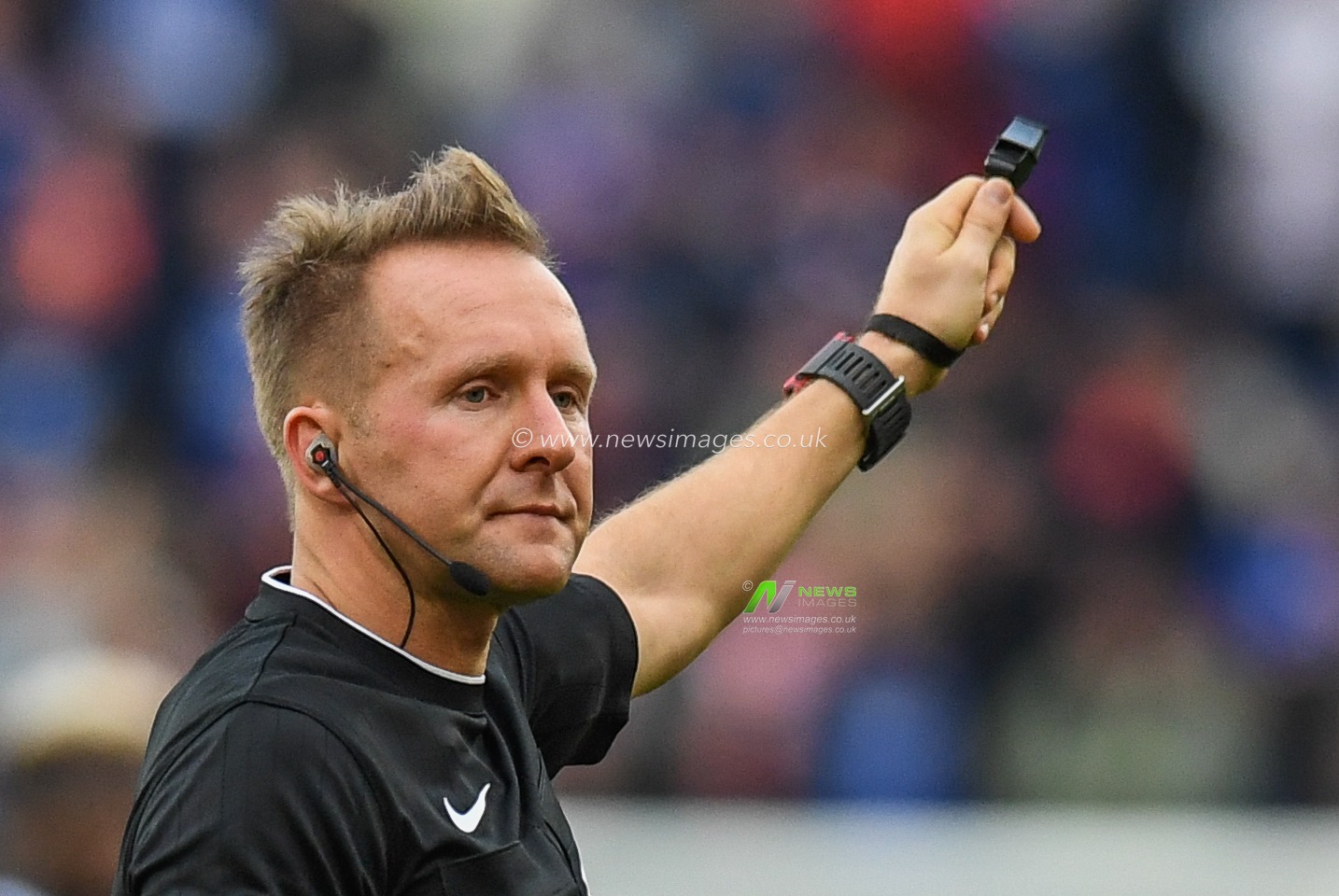 Oliver Langford, referee during the Sky Bet Championship match Cardiff City vs Rotherham United at Cardiff City Stadium, Cardiff, United Kingdom, 29th October 2022

(Photo by Mike Jones/News Images)
