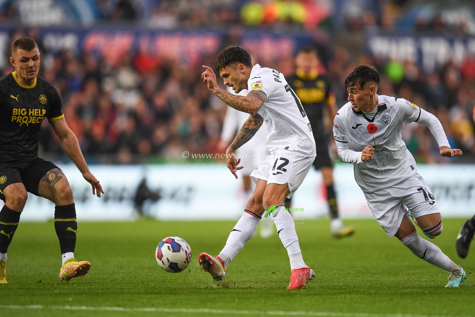 Jamie Paterson #12 of Swansea City during the Sky Bet Championship match Swansea City vs Wigan Athletic at Swansea.com Stadium, Swansea, United Kingdom, 5th November 2022

(Photo by Mike Jones/News Images)