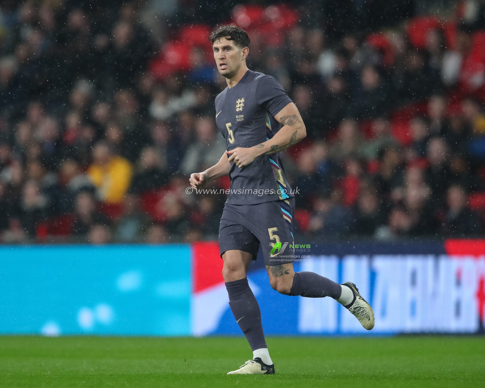 John Stones of England during the International Friendly match England vs Belgium at Wembley Stadium, London, United Kingdom, 26th March 2024

(Photo by Gareth Evans/News Images)