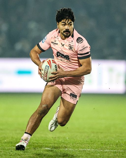 James Bell of Hull FC during the Betfred Super League match Wakefield Trinity vs Hull FC at DIY Kitchens Stadium, Wakefield, United Kingdom on 05 March 2026

(Photo by Alfie Cosgrove/News Images)