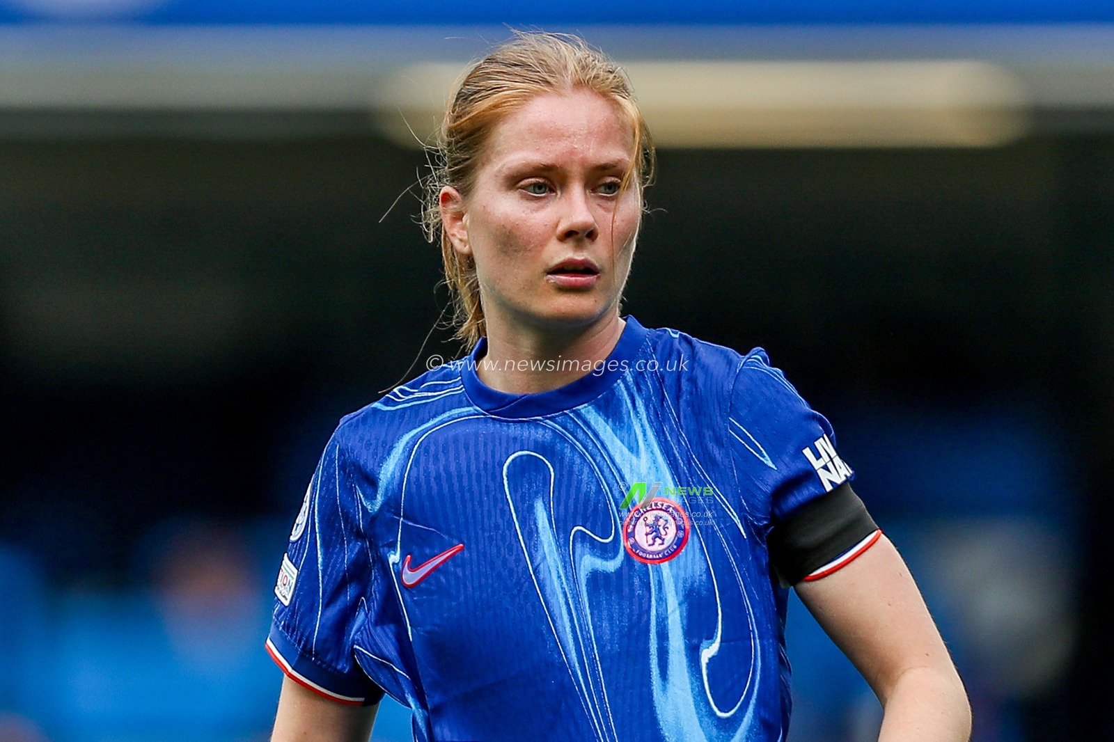 Sjoeke Nusken of Chelsea Women in action during the UEFA Women's Champions League Semi-Final match Chelsea vs Barcelona at Stamford Bridge, London, United Kingdom, 27th April 2025

(Photo by Izzy Poles/News Images)