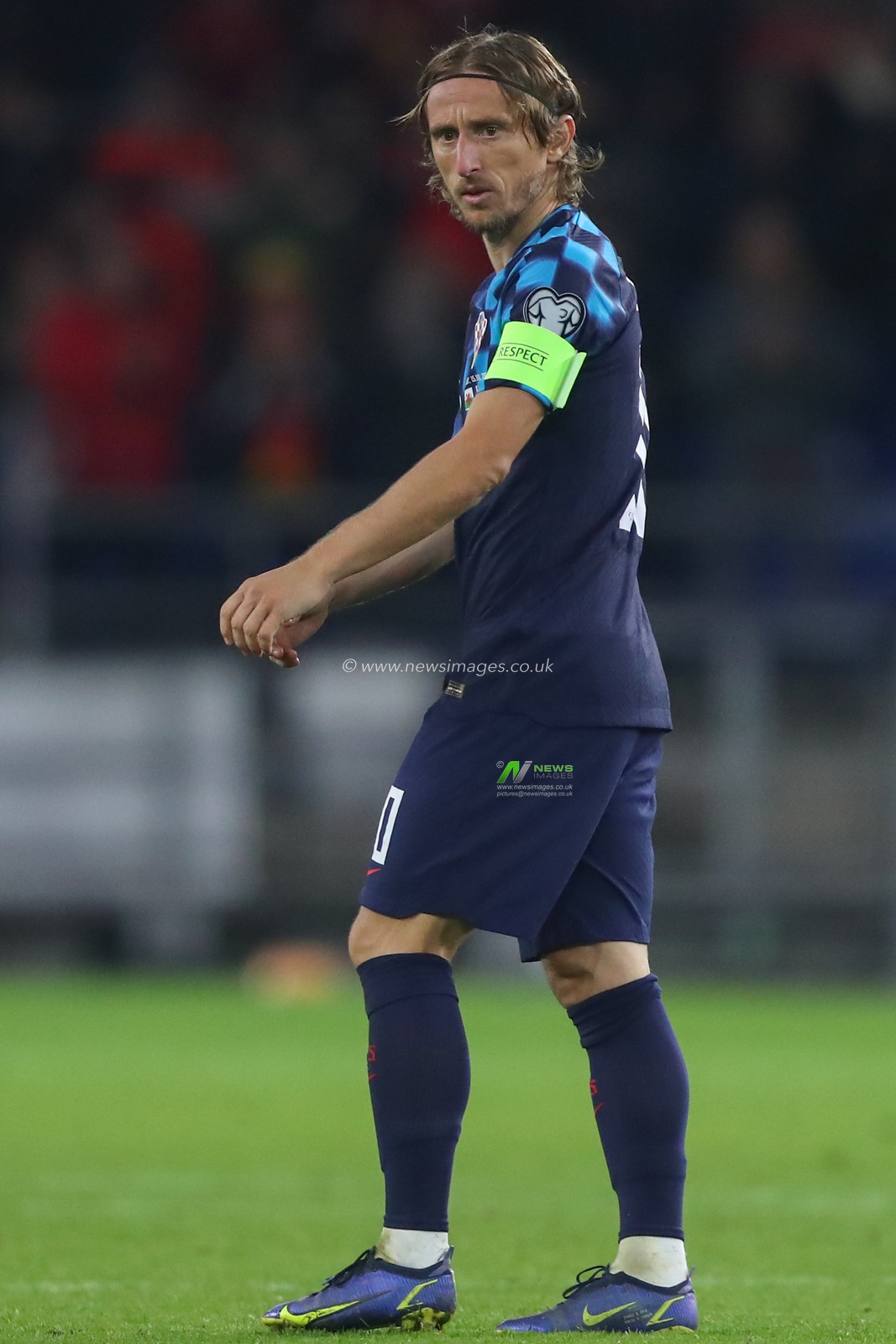 Luka ModriÄ‡ #10 of Croatia during the UEFA Euro 2024 Qualifiers match Wales vs Croatia at Cardiff City Stadium, Cardiff, United Kingdom, 15th October 2023

(Photo by Gareth Evans/News Images)