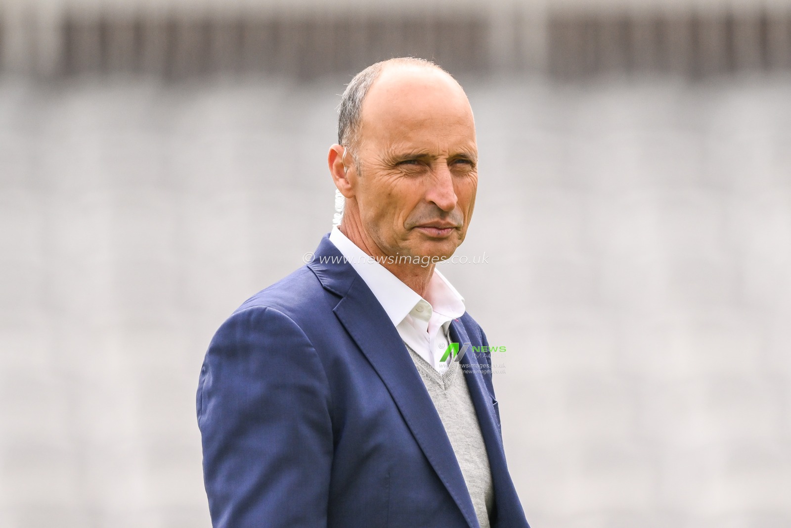 Nasser Hussain former England captain and now sky pundit ahead of the LV= Insurance Test match Test Day 3 England vs Ireland at Lords, London, United Kingdom, 3rd June 2023

(Photo by Craig Thomas/News Images)