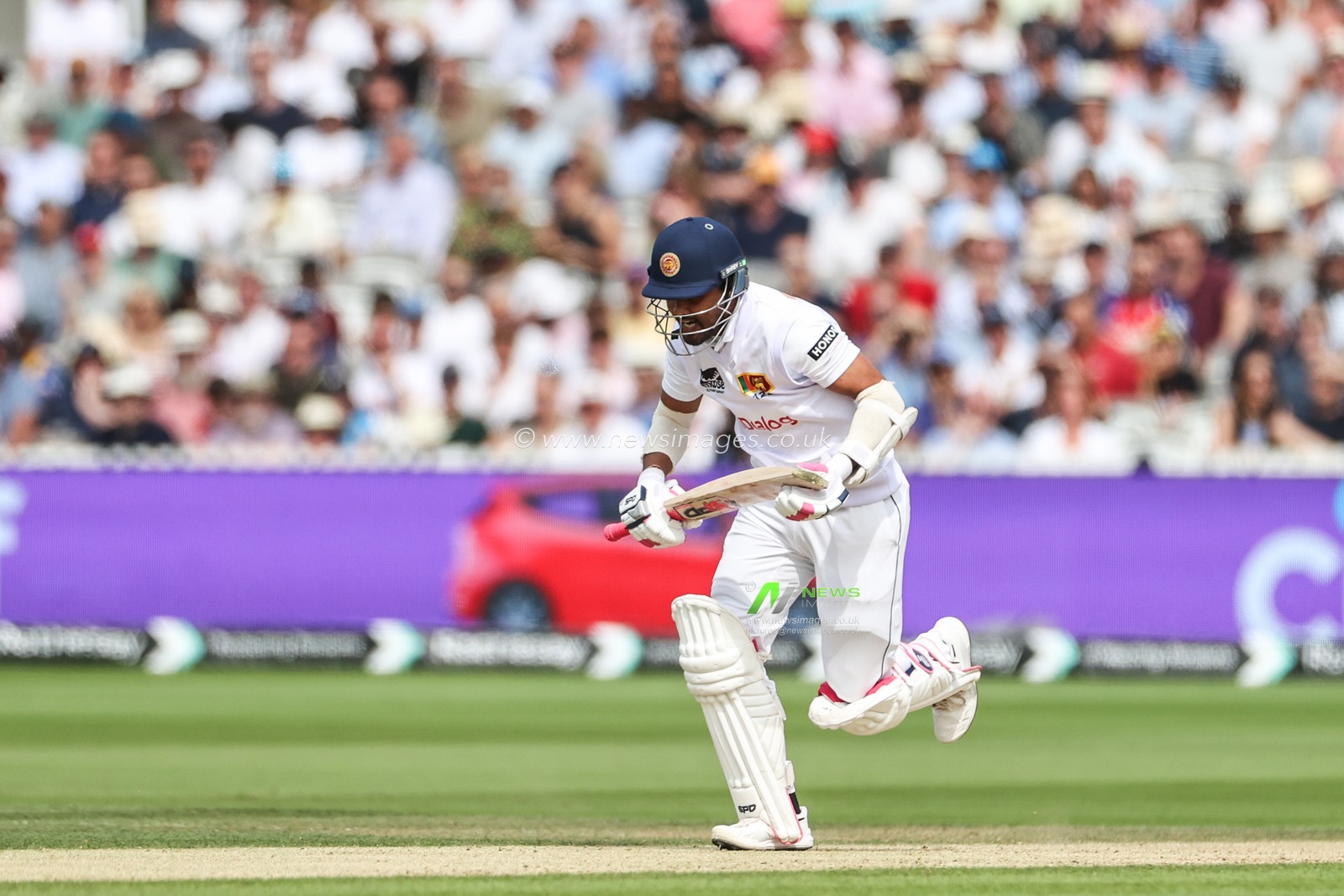 Dinesh Chandimal of Sri Lanka makes two runs during the England v Sri Lanka 2nd Rothesay Test Match Day 2 at Lords, London, United Kingdom, 30th August 2024

(Photo by Mark Cosgrove/News Images)