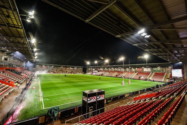 A general view of Leigh Sports Village ahead of the Betfred Super League match Leigh Leopards vs Catalans Dragons at Leigh Sports Village, Leigh, United Kingdom on 06 March 2026

(Photo by Alfie Cosgrove/News Images)