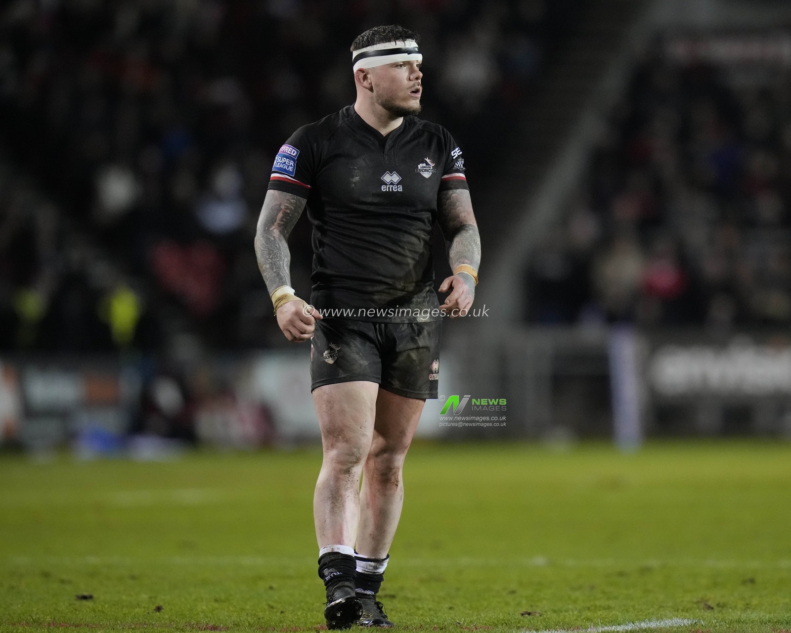 Robbie Storey of London Broncos during the Betfred Super League Round 1 match St Helens vs London Broncos at Totally Wicked Stadium, St Helens, United Kingdom, 16th February 2024

(Photo by Steve Flynn/News Images)