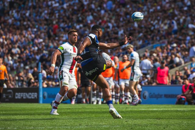 Joe Cokanasiga of Bath during the Gallagher Premiership Play-off Final 2025 Bath Rugby v Leicester Tigers at Allianz Stadium, Twickenham, United Kingdom, 14th June 2025

(Photo by Craig Evans/News Images)