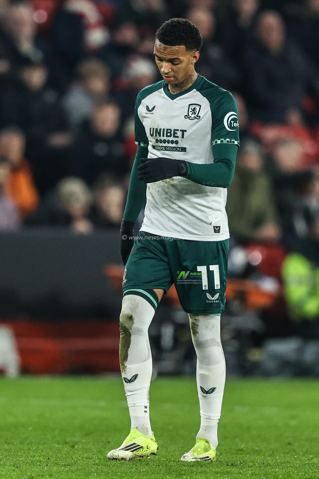 Morgan Whittaker of Middlesbrough during the Sky Bet Championship match Sheffield United vs Middlesbrough at Bramall Lane, Sheffield, United Kingdom on 09 February 2026

(Photo by Alfie Cosgrove/News Images)